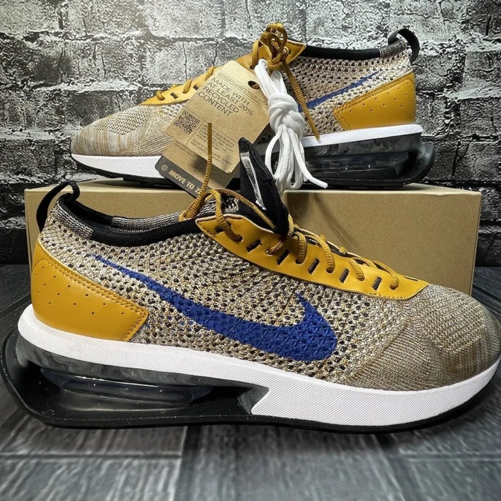 Nike Air Max FlyKnit Racer  Elemental Gold FD2764 700 Us Mens Size 11.5